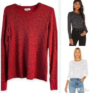 Revolve Michael Stars Jasmine floral thermal top
